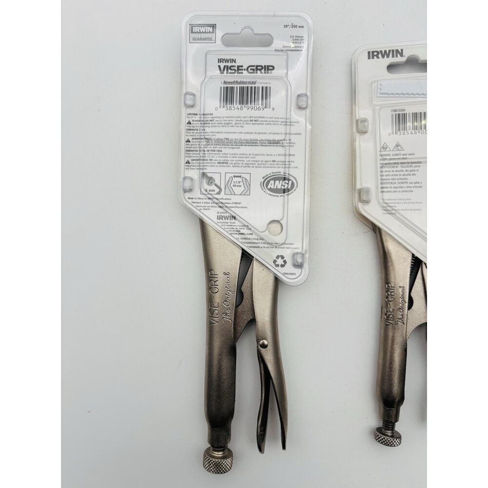 New. Set of 2 "The Original" Irwin 10CR & 7WR Vise Grip Locking Pliers Sealed - Picture 5 of 15